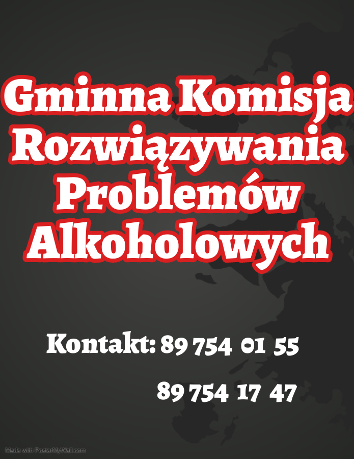 Baner: GMINNA KOMISJA ROZWIĄZYWANIA PROBLEMÓW ALKOHOLOWYCH