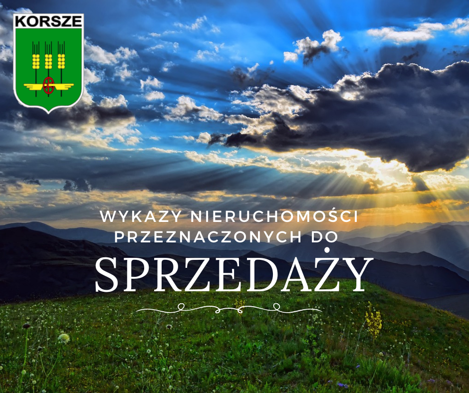 Ilustracja do informacji: WYKAZY NIERUCHOMOŚCI PRZEZNACZONYCH DO SPRZEDAŻY