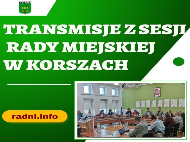 Ilustracja do informacji: XV SESJA RADY MIEJSKIEJ W KORSZACH