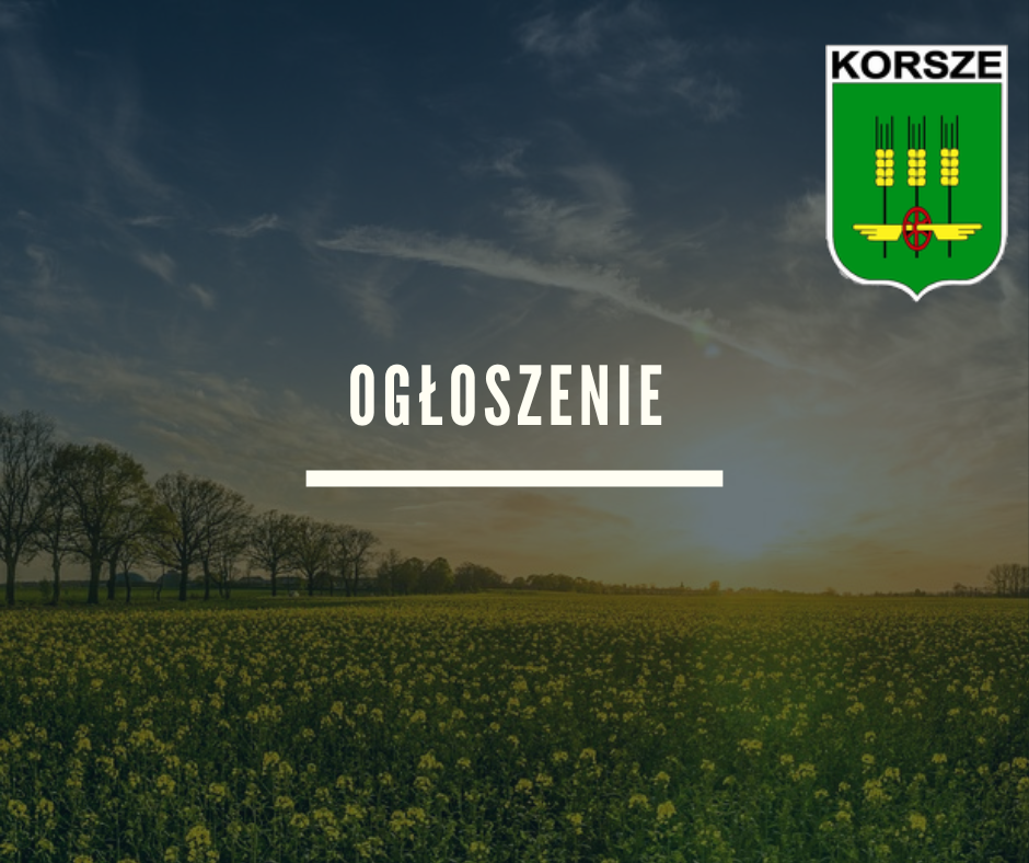 Ilustracja do informacji: OGŁOSZENIE - PRZETARGI