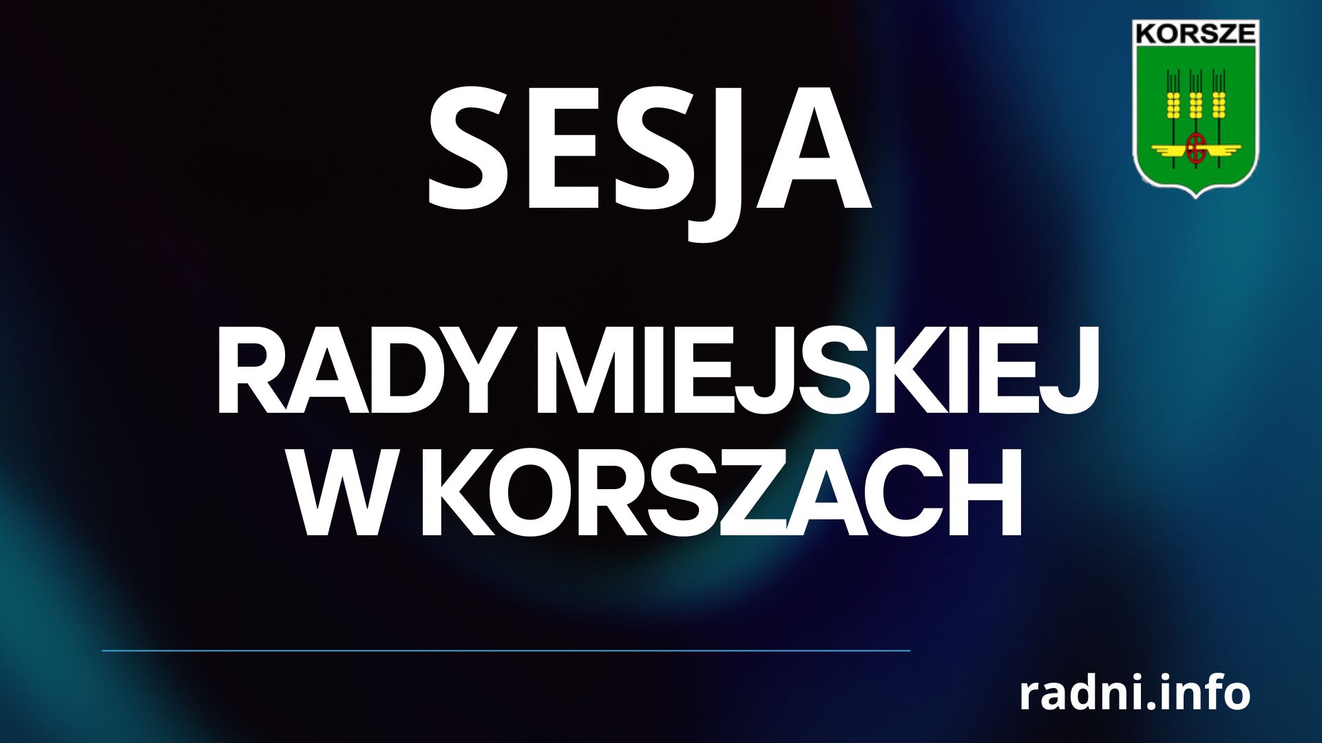 Ilustracja do informacji: SESJA RADY MIEJSKIEJ W KORSZACH